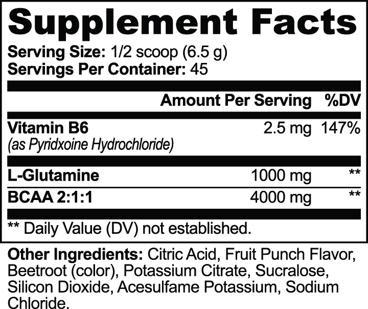 BCAA Powder (Fruit Punch)