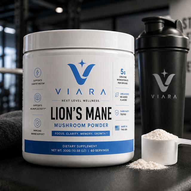 Viara Lion's Mane Mushroom Powder — Focus, Clarity & Memory