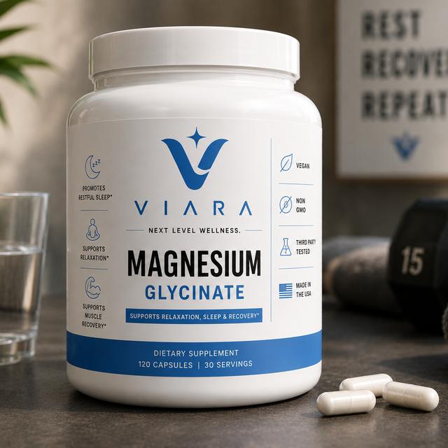Viara Magnesium Glycinate — Relaxation, Sleep & Recovery